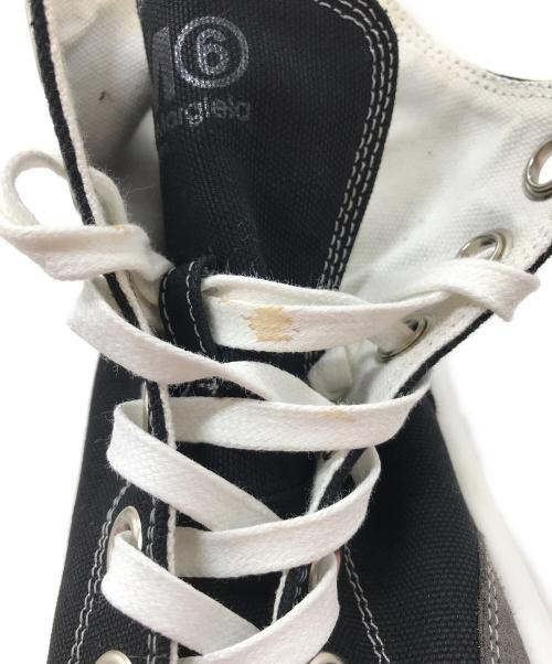 MM6 Maison Margiela（エムエムシックスメゾンマルジェラ）MM6 Maison Margiela (エムエムシックス メゾンマルジェラ) プラットフォームハイカットスニーカー ブラック サイズ:39の古着・服飾アイテム