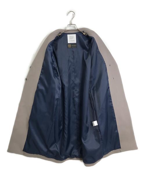 CLOCHE（クロシェ）CLOCHE (クロシェ) MANTECO ウール ノーカラーコート　スナップボタン パープル サイズ:02の古着・服飾アイテム