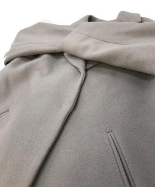 CLOCHE（クロシェ）CLOCHE (クロシェ) MANTECO ウール ノーカラーコート　スナップボタン パープル サイズ:02の古着・服飾アイテム