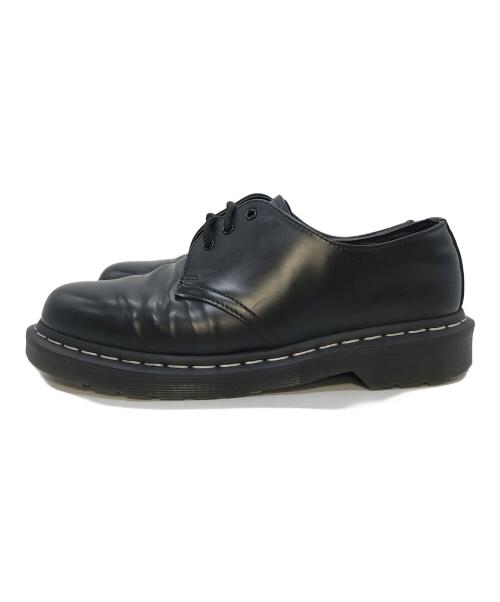 Dr.Martens（ドクターマーチン）Dr.Martens (ドクターマーチン) ホワイトステッチ3ホールシューズ ブラック サイズ:UK7の古着・服飾アイテム