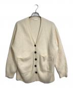 BALLSEYボールジィ）の古着「フラッフィーヤーン Vネックカーディガン」｜アイボリー