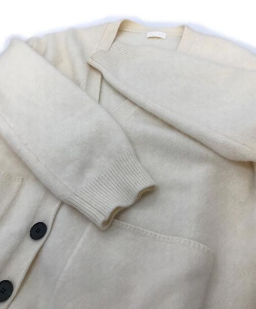 BALLSEY（ボールジィ）BALLSEY (ボールジィ) フラッフィーヤーン Vネックカーディガン アイボリー サイズ:Sの古着・服飾アイテム