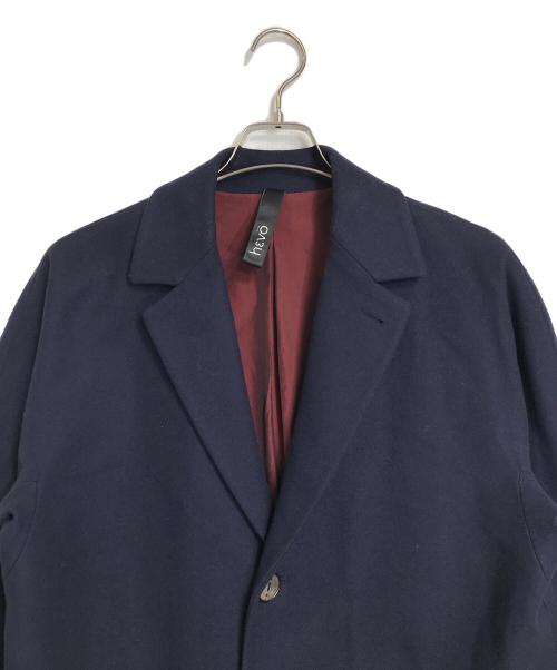 HEVO（イーヴォ）Hevo (イーヴォ) チェスターコート ネイビー サイズ:46の古着・服飾アイテム