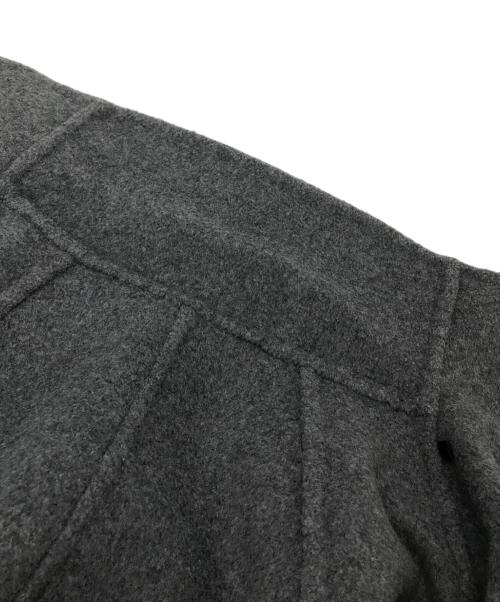 Adam et Rope（アダム エ ロペ）Adam et Rope (アダム エ ロペ) スタンドカラーリバーコート ホワイト×ブラック サイズ:FREEの古着・服飾アイテム