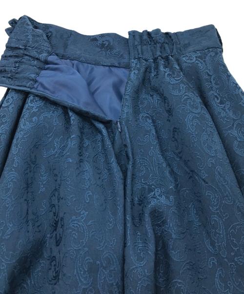 HARE（ハレ）HARE (ハレ) ジャカードレイヤードフレアロングスカート ブルー サイズ:FREEの古着・服飾アイテム