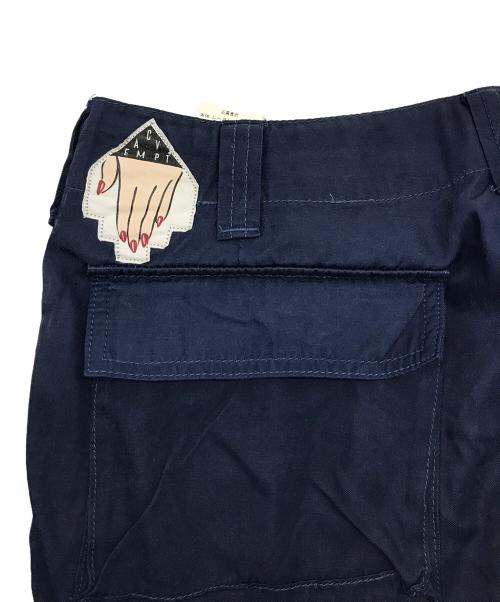CAV EMPT（シーイー）CAV EMPT (シーイー) YOSSARIAN PANTS カーゴパンツ　パラシュートボタン　ドローコード　レーヨン ネイビー サイズ:Mの古着・服飾アイテム