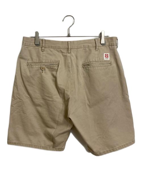 stussy（ステューシー）stussy (ステューシー) ハーフパンツ　コットンパンツ ベージュ サイズ:32の古着・服飾アイテム
