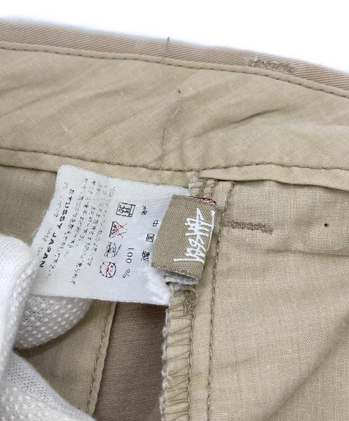 stussy（ステューシー）stussy (ステューシー) ハーフパンツ　コットンパンツ ベージュ サイズ:32の古着・服飾アイテム
