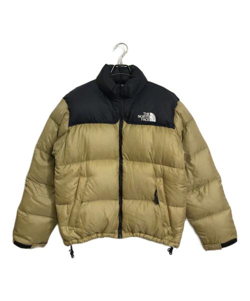THE NORTH FACE（ザ ノース フェイス）THE NORTH FACE (ザ ノース フェイス) 90’S 700フィルヌプスダウンジャケット　希少カラー　バングラディッシュ製 ブラック×ベージュ サイズ:Mの古着・服飾アイテム