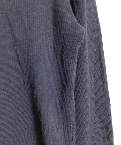 DEUXIEME CLASSE（ドゥーズィエム クラス）Deuxieme Classe (ドゥーズィエム クラス) BOND RIB プルオーバー  ニット　ウールニット　長袖ニット　日本製 ネイビー サイズ:実寸参照の古着・服飾アイテム