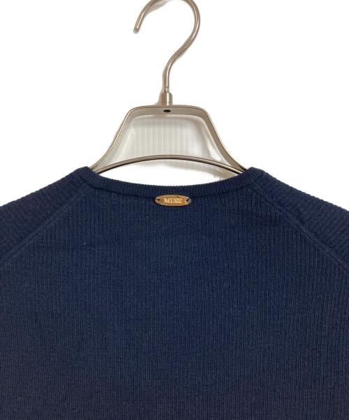 DEUXIEME CLASSE（ドゥーズィエム クラス）Deuxieme Classe (ドゥーズィエム クラス) BOND RIB プルオーバー  ニット　ウールニット　長袖ニット　日本製 ネイビー サイズ:実寸参照の古着・服飾アイテム