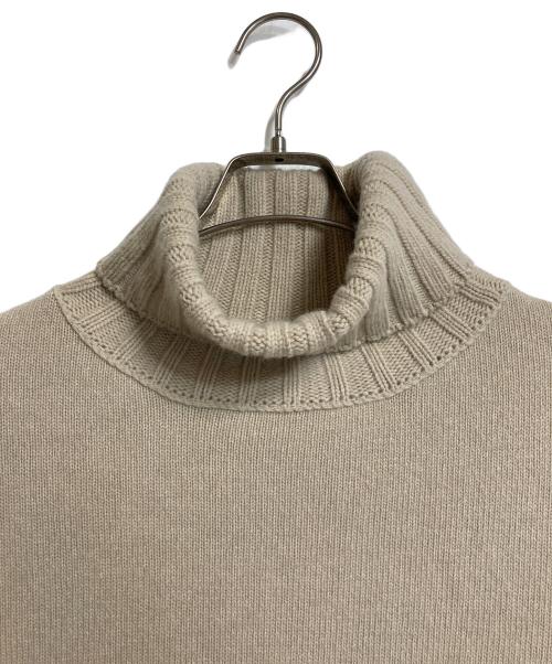 DEUXIEME CLASSE（ドゥーズィエム クラス）Deuxieme Classe (ドゥーズィエム クラス) JADE タートルネック プルオーバー　長袖ニット　カシミヤ混ウールニット　日本製 ベージュ サイズ:実寸参照の古着・服飾アイテム