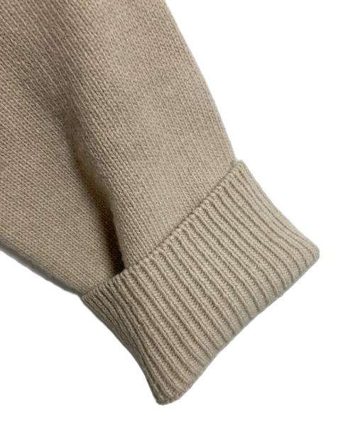 DEUXIEME CLASSE（ドゥーズィエム クラス）Deuxieme Classe (ドゥーズィエム クラス) JADE タートルネック プルオーバー　長袖ニット　カシミヤ混ウールニット　日本製 ベージュ サイズ:実寸参照の古着・服飾アイテム