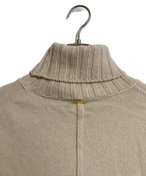 DEUXIEME CLASSE（ドゥーズィエム クラス）Deuxieme Classe (ドゥーズィエム クラス) JADE タートルネック プルオーバー　長袖ニット　カシミヤ混ウールニット　日本製 ベージュ サイズ:実寸参照の古着・服飾アイテム