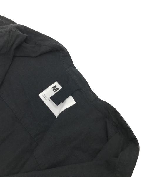 MHL（エムエイチエル）MHL (エムエイチエル) 半袖シャツ LINEN COTTON PLAINWEAVE ブラック サイズ:Lの古着・服飾アイテム