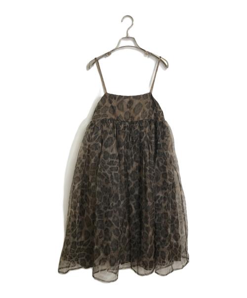 MMTS（マミタス）mmts (マミタス) ベンガル キャミワンピース ブラウン サイズ:FREEの古着・服飾アイテム