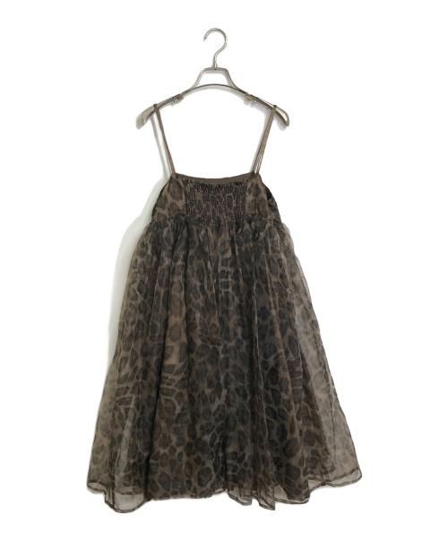 MMTS（マミタス）mmts (マミタス) ベンガル キャミワンピース ブラウン サイズ:FREEの古着・服飾アイテム