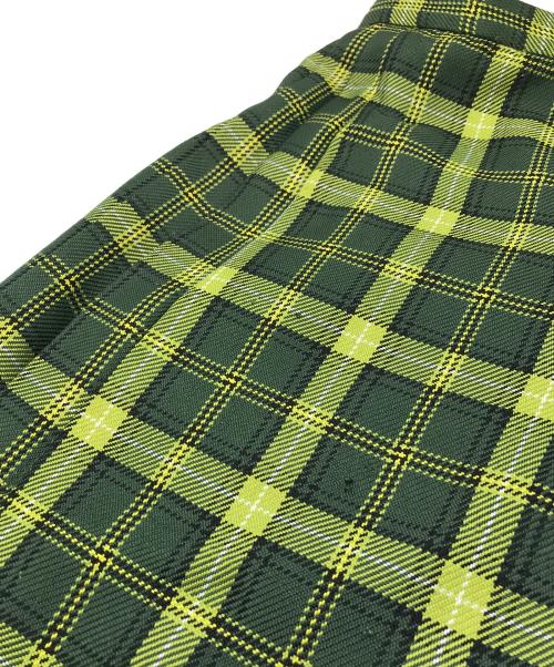 BEAMS BOY（ビームスボーイ）BEAMS BOY (ビームスボーイ) チェック キルト スカート グリーン×イエロー サイズ:1の古着・服飾アイテム