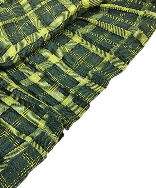 BEAMS BOY（ビームスボーイ）BEAMS BOY (ビームスボーイ) チェック キルト スカート グリーン×イエロー サイズ:1の古着・服飾アイテム
