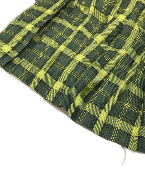 BEAMS BOY（ビームスボーイ）BEAMS BOY (ビームスボーイ) チェック キルト スカート グリーン×イエロー サイズ:1の古着・服飾アイテム