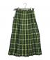 BEAMS BOY (ビームスボーイ) チェック キルト スカート グリーン×イエロー サイズ:1：5000円