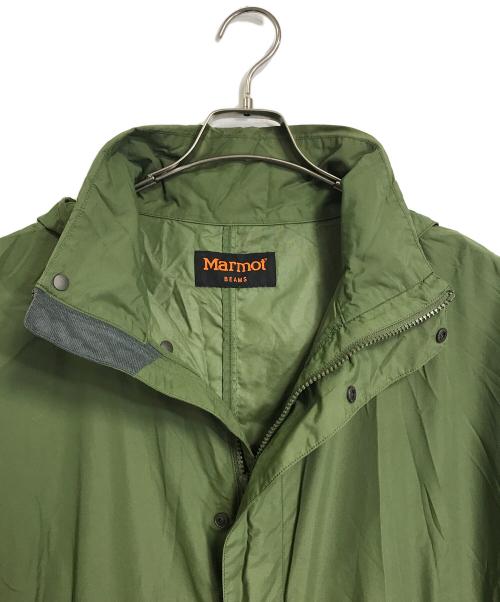 MARMOT（マーモット）Marmot (マーモット) BEAMS (ビームス) ライトモッズコート　ライトアウター　ナイロンコート　アウトドア オリーブ サイズ:ONEの古着・服飾アイテム