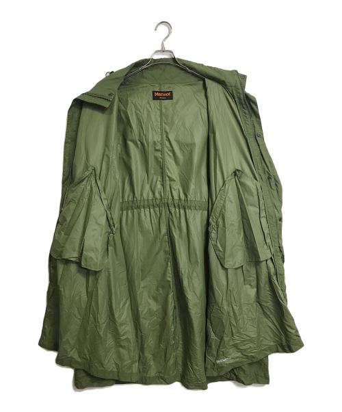 MARMOT（マーモット）Marmot (マーモット) BEAMS (ビームス) ライトモッズコート　ライトアウター　ナイロンコート　アウトドア オリーブ サイズ:ONEの古着・服飾アイテム