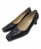 CHANELシャネル）の古着「ココマークレザーパンプス」｜ブラック