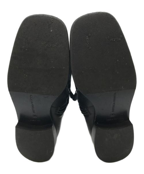 BOTTEGA VENETA（ボッテガベネタ）BOTTEGA VENETA (ボッテガベネタ) イントレチャートロングブーツ ブラック サイズ:36の古着・服飾アイテム