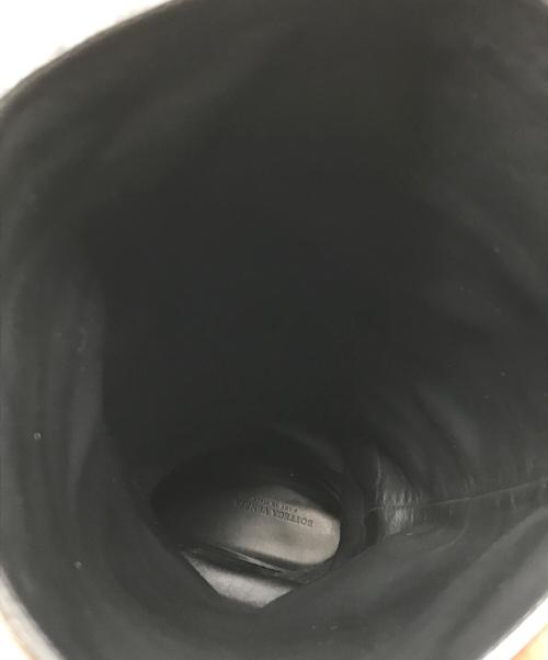 BOTTEGA VENETA（ボッテガベネタ）BOTTEGA VENETA (ボッテガベネタ) イントレチャートロングブーツ ブラック サイズ:36の古着・服飾アイテム