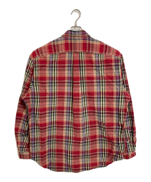 RALPH LAUREN（ラルフローレン）RALPH LAUREN (ラルフローレン) 【古着】ボタンダウンシャツ　チェックシャツ　Classic Fit アメカジ　ビッグサイズ　コットンシャツ　オーバーサイズ　 Classic fit レッド サイズ:2XLT TALLの古着・服飾アイテム