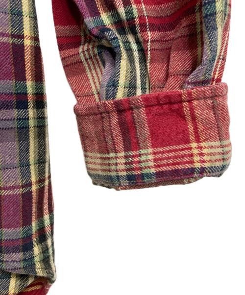 RALPH LAUREN（ラルフローレン）RALPH LAUREN (ラルフローレン) 【古着】ボタンダウンシャツ　チェックシャツ　Classic Fit アメカジ　ビッグサイズ　コットンシャツ　オーバーサイズ　 Classic fit レッド サイズ:2XLT TALLの古着・服飾アイテム