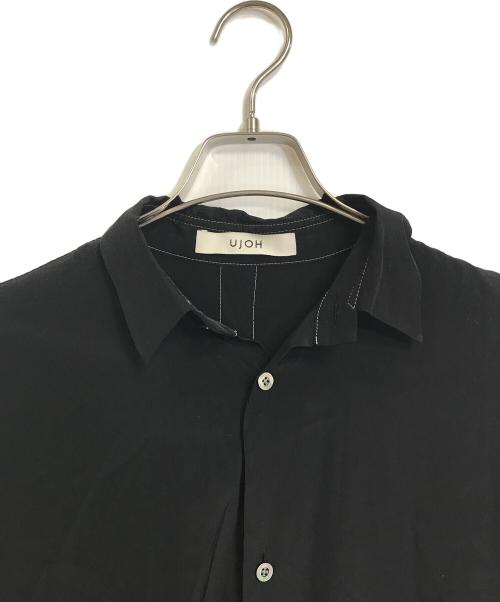 Ujoh（ウジョー）Ujoh (ウジョー) 長袖シャツ　デザインシャツ　長袖シャツ　日本製 ブラック サイズ:2の古着・服飾アイテム