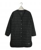 BEAMS HEARTビームスハート）の古着「FRENCHダウンロングジャケット　 アウター　ダウンコート」｜ブラック