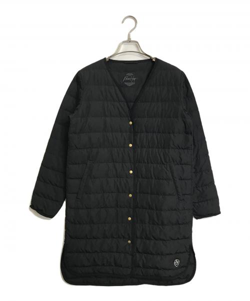 BEAMS HEART（ビームスハート）BEAMS HEART (ビームスハート) FRENCHダウンロングジャケット　 アウター　ダウンコート ブラック サイズ:Sの古着・服飾アイテム
