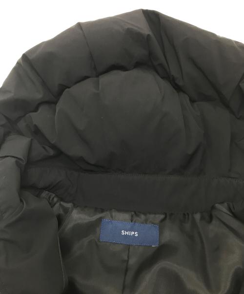 SHIPS（シップス）SHIPS (シップス) ショールカラー ミディ ダウンコート　アウター ブラック サイズ:実寸参照の古着・服飾アイテム