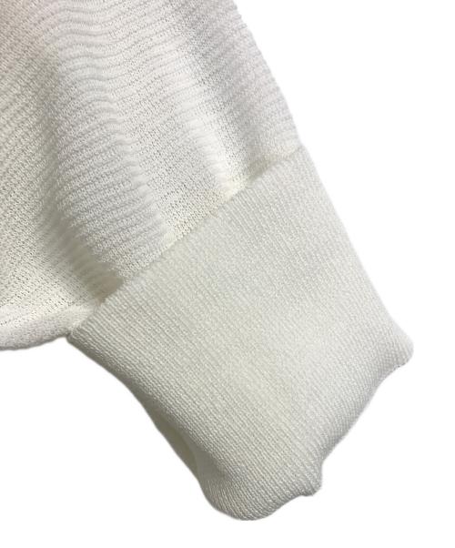 UNTITLED（アンタイトル）UNTITLED (アンタイトル) ガーター編み着流しカーディガン　薄手カーディガン　羽織り　日本製 ホワイト サイズ:02の古着・服飾アイテム