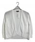 UNTITLED（アンタイトル）の古着「ガーター編み着流しカーディガン　薄手カーディガン　羽織り　日本製」｜ホワイト