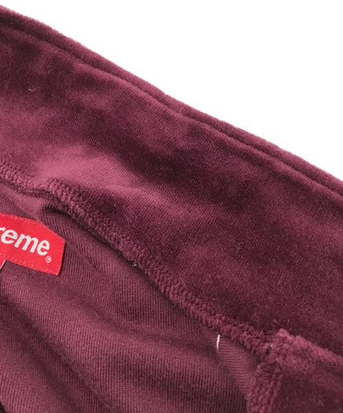 SUPREME（シュプリーム）Supreme (シュプリーム) studded velour track jacket　ベロアトラックジャケット　ジャージ　サイドライン　スタッズ　22FW パープル サイズ:Sの古着・服飾アイテム
