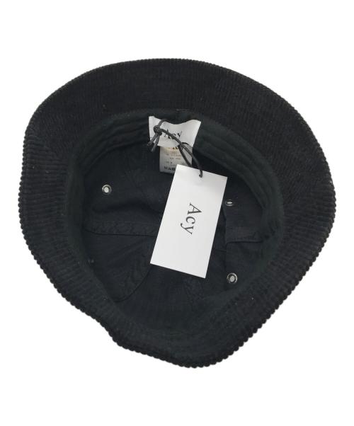 Acy（エイシー）Acy (エイシー) バケットハット ブラック サイズ:実寸参照 未使用品の古着・服飾アイテム