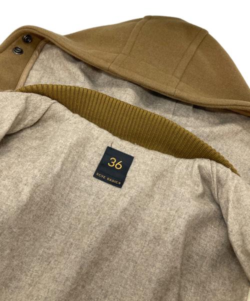 SCYEBASICS（サイベーシックス）SCYEBASICS (サイベーシックス) カシミヤ混ダッフルコート ブラウン サイズ:36の古着・服飾アイテム