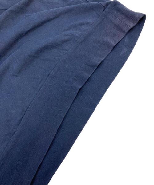 KOLOR（カラー）KOLOR (カラー) Asymmetric Border Tee ドッキングTシャツ 再構築Tシャツ ネイビー サイズ:3の古着・服飾アイテム
