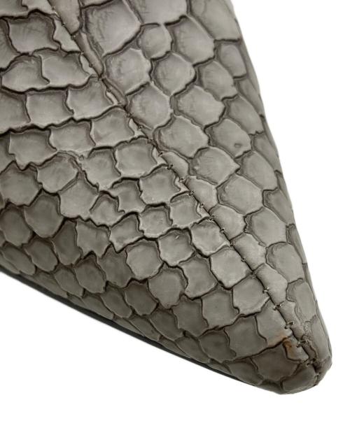 YELLO（イエロ）YELLO (イエロー) パイソンショートブーツ グレー サイズ:Lの古着・服飾アイテム