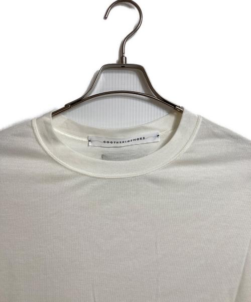 COGTHEBIGSMOKE（コグザビッグスモーク）COGTHEBIGSMOKE (コグザビッグスモーク) ワイドカットソー　半袖カットソー　Tシャツ　オーバーサイズ　日本製 ホワイト サイズ:実寸参照の古着・服飾アイテム