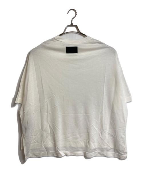COGTHEBIGSMOKE（コグザビッグスモーク）COGTHEBIGSMOKE (コグザビッグスモーク) ワイドカットソー　半袖カットソー　Tシャツ　オーバーサイズ　日本製 ホワイト サイズ:実寸参照の古着・服飾アイテム