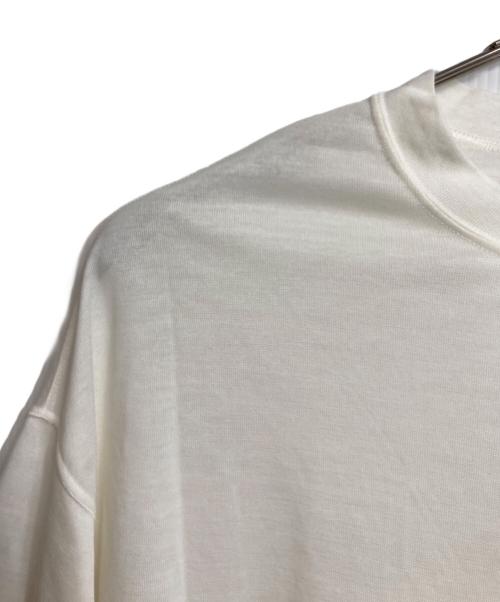 COGTHEBIGSMOKE（コグザビッグスモーク）COGTHEBIGSMOKE (コグザビッグスモーク) ワイドカットソー　半袖カットソー　Tシャツ　オーバーサイズ　日本製 ホワイト サイズ:実寸参照の古着・服飾アイテム