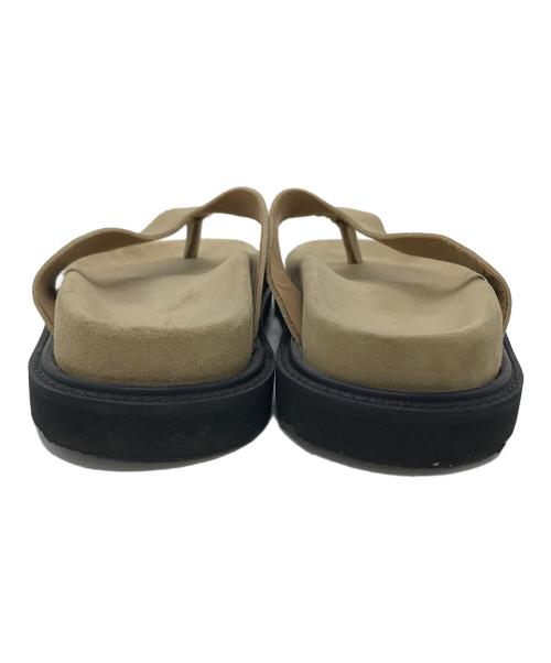 Caminando（カミナンド）Caminando (カミナンド) THONG SANDAL トングサンダル　ビーチサンダル　レザーサンダル　メキシコ製 ベージュ サイズ:6の古着・服飾アイテム