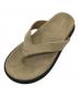 中古・古着 Caminando (カミナンド) THONG SANDAL トングサンダル　ビーチサンダル　レザーサンダル　メキシコ製 ベージュ サイズ:6：4000円