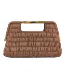 DEMELLIER LONDON（デメリエーロンドン）の古着「Mini Seville クラッチバッグ」｜ブラウン