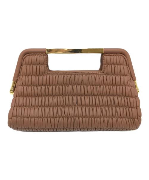 DEMELLIER LONDON（デメリエーロンドン）DEMELLIER LONDON (デメリエーロンドン) Mini Seville クラッチバッグ ブラウン サイズ:実寸参照の古着・服飾アイテム